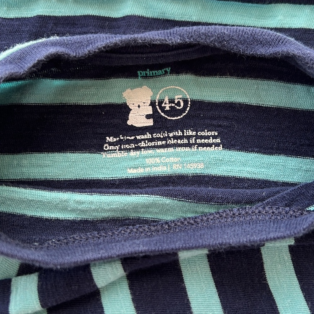 Primary Striped Long Sleeve T - Picture 5 of 7